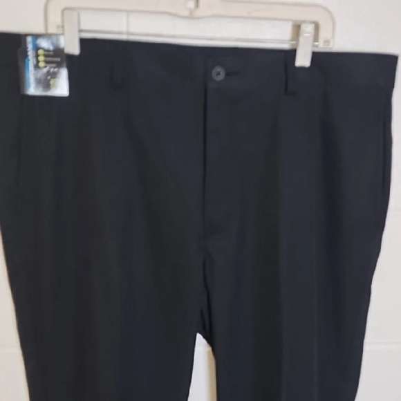 Men's Classic Black Performance Golf Trousers 4 Pockets - Picture 2 of 8